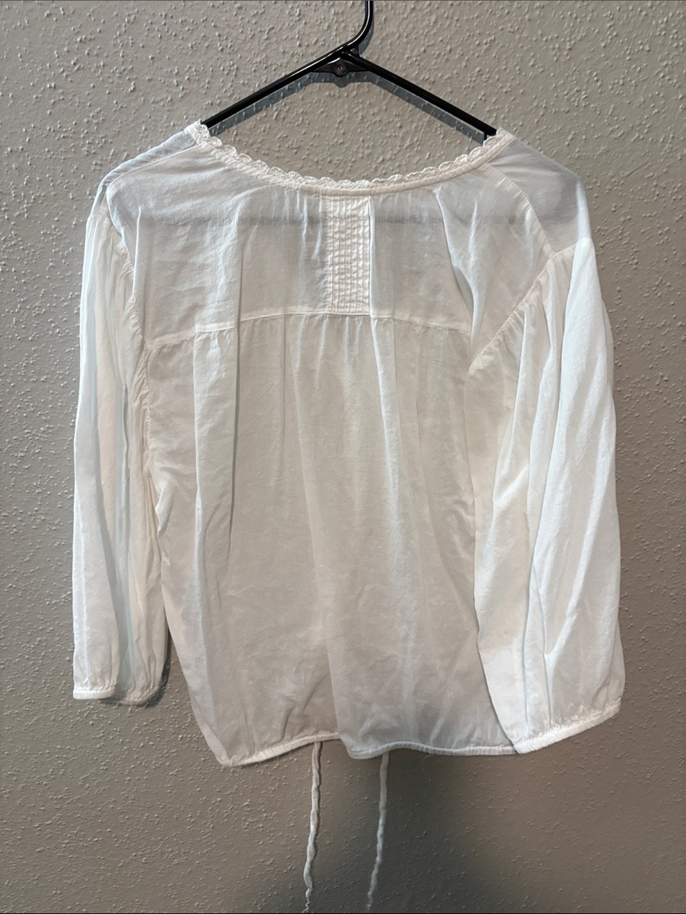 Sanctuary Ivory Button-Front Peasant Blouse - Picture 3 of 5